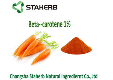 중국 당근 추출물 저항하는 자연적인 식품 첨가물 β- 카로틴 1% Caducity 협력 업체